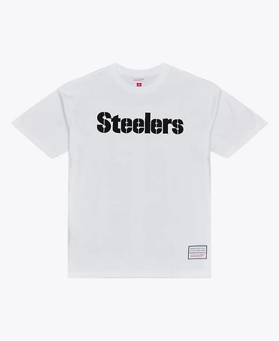 Mitchell & Ness Men's White Pittsburgh Steelers Monochrome T-Shirt