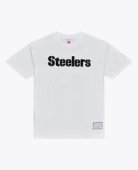 Mitchell & Ness Men's White Pittsburgh Steelers Monochrome T-Shirt