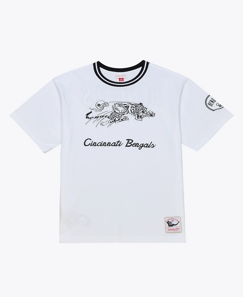 Mitchell & Ness Men's White Cincinnati Bengals Arctic T-Shirt