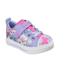 Skechers Toddler Girls Twinkle Toes: Sparks - Butterfly Sky Light-Up Fastening Strap Lifestyle Sneakers from Finish Line