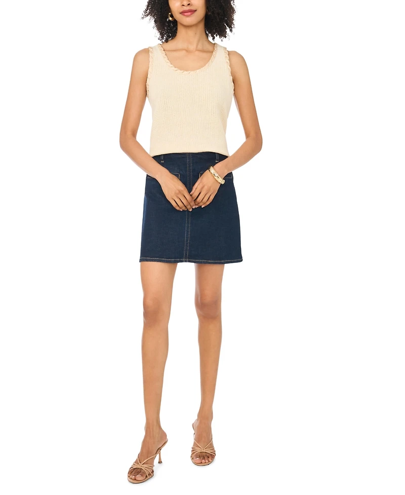 Vince Camuto Women's Cotton Scoop Neck Tank Top