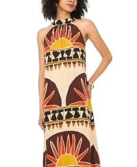 Vince Camuto Women's Halter High Neck Maxi Dress