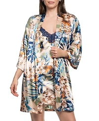 Linea Donatella Women's Printed Self-Tie Wrapper