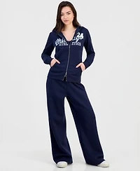 Madden Girl Juniors Fleece Zip Up Hoodie Tank Top Sweatpants