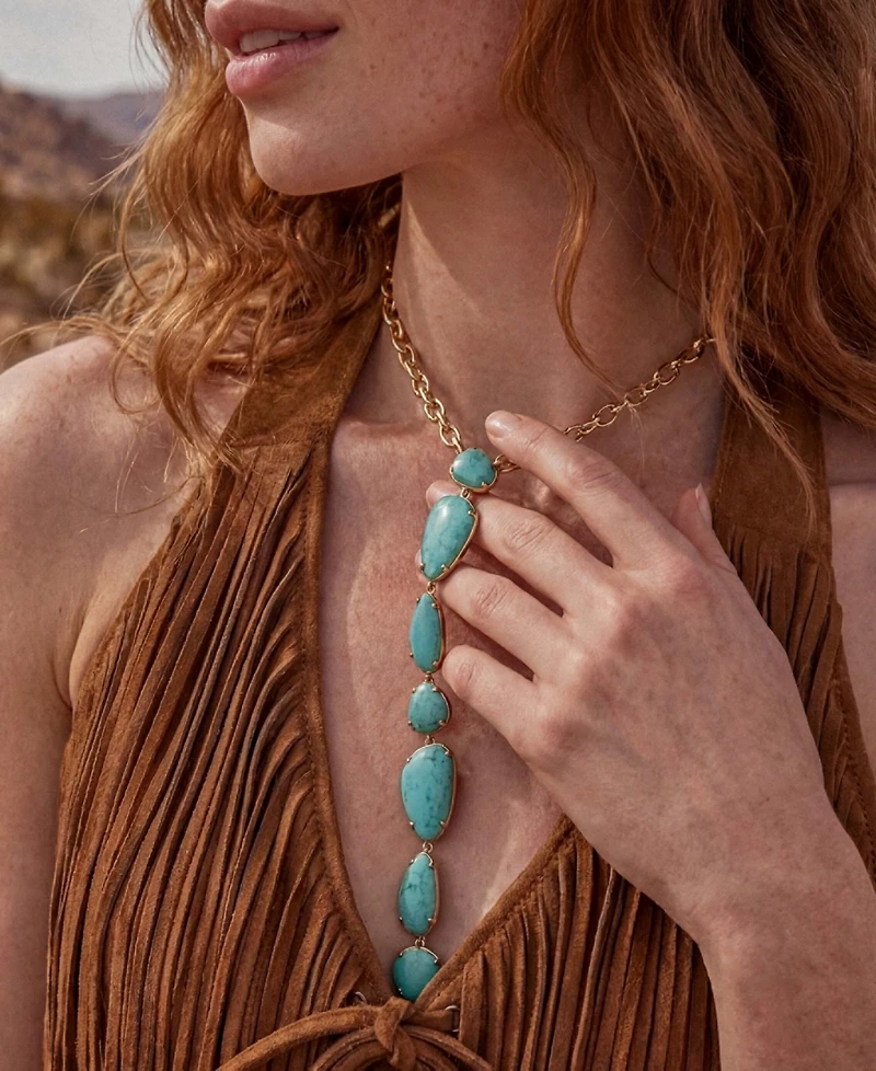 Ettika Gold-Plated Majestic Stone Necklace