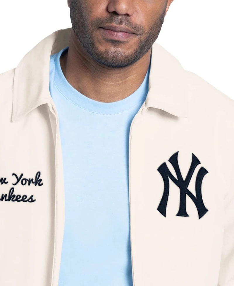 Starter Men's White New York Yankees Franchise Lightweight Full-Zip Jacket