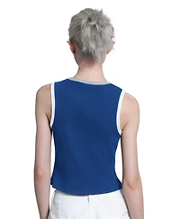 Starter Women's Royal Los Angeles Dodgers Cooperstown Play the Ball Crop Tank Top