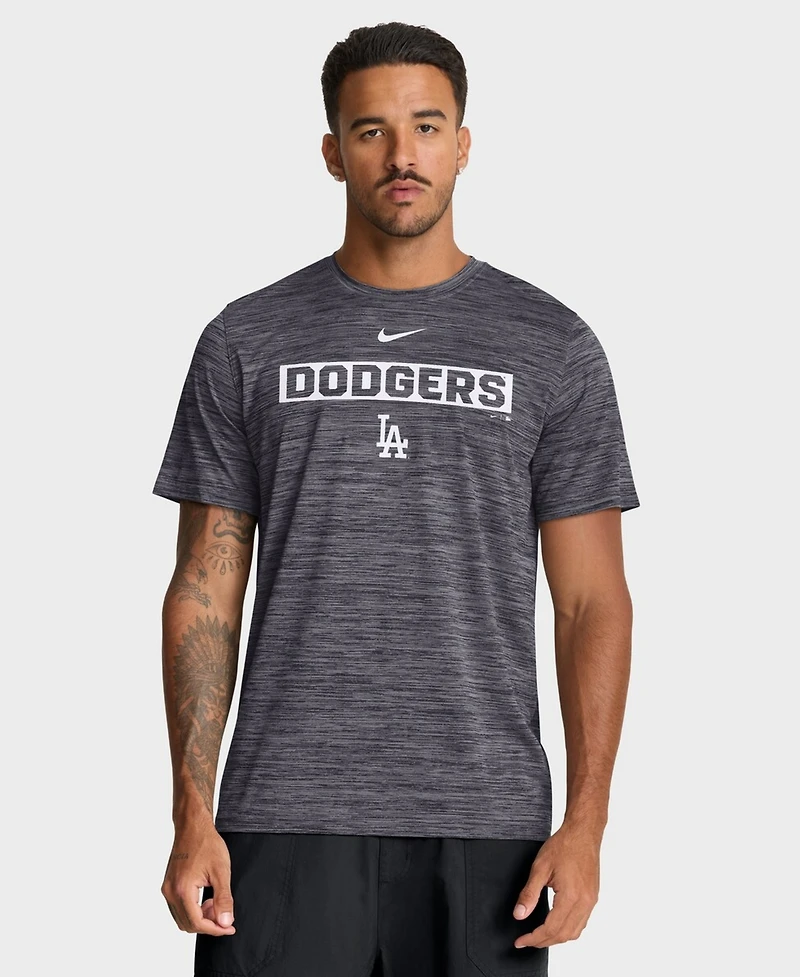 Nike Men's Black Los Angeles Dodgers Velocity Dri-fit T-Shirt
