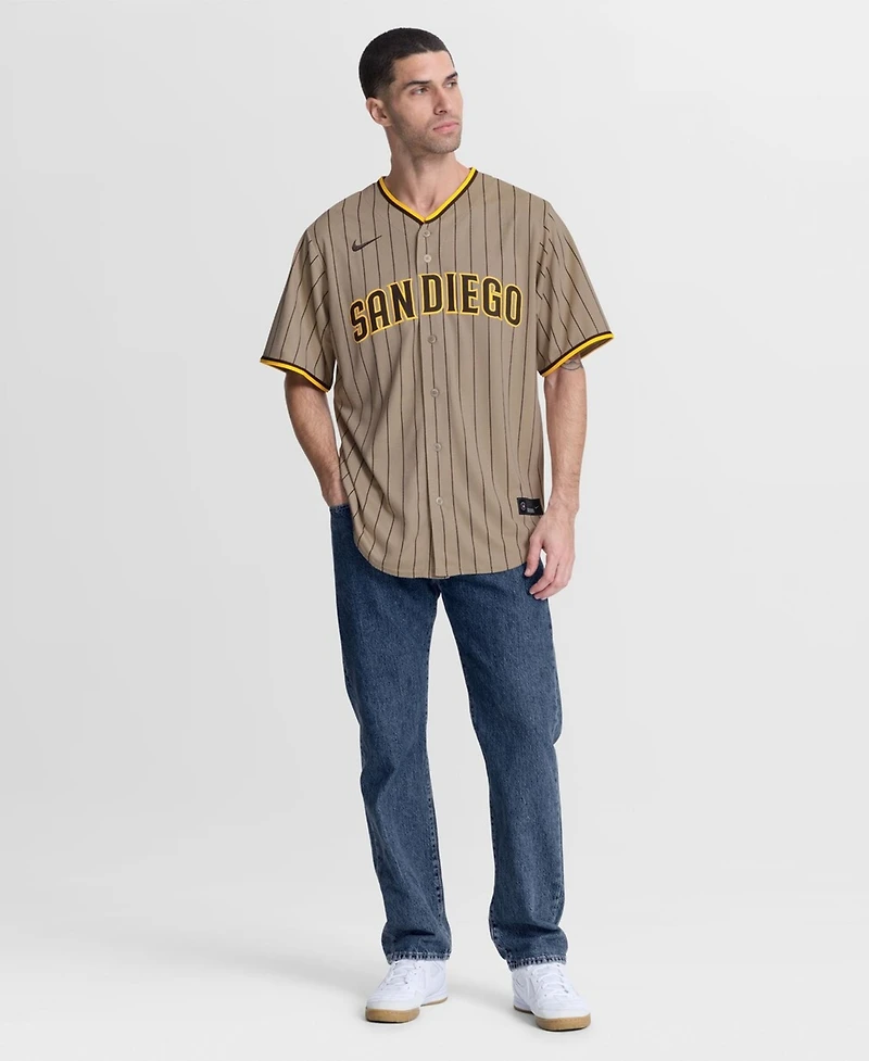Nike Men's Jackson Merrill Sand San Diego Padres Alternate Replica Jersey