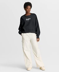 Nike Women's Black Los Angeles Dodgers Oversized Primetime Sweatshirt