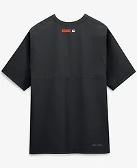 Nike Men's Black New York Mets Authentic Collection Dri-fit Quarter-Zip Windshirt