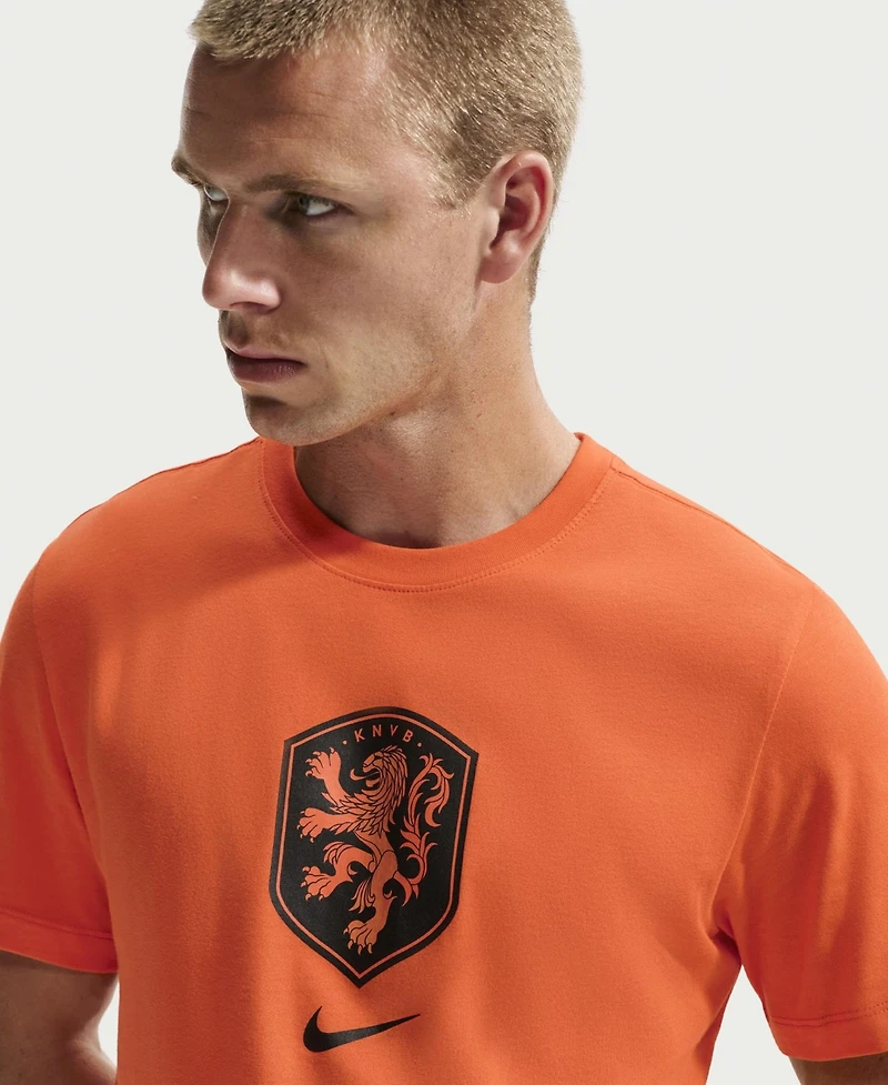 Nike Men's Orange Netherlands National Team Crest T-Shirt