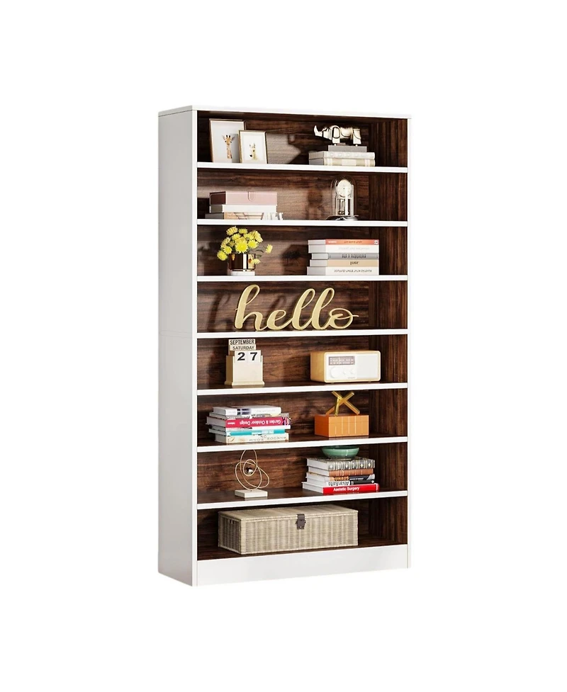 Slickblue Freestanding 9-Tier Bookshelf Organizer for Home or Office Display