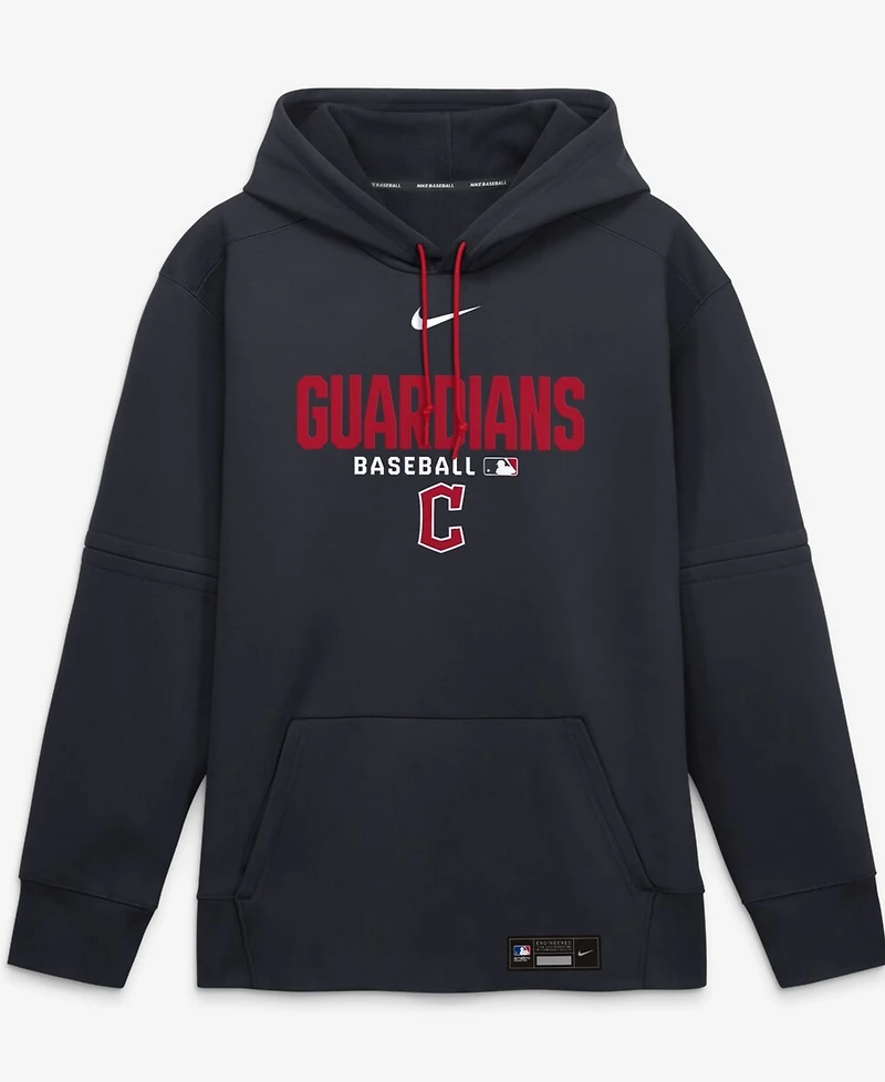Nike Men's Navy Cleveland Guardians Authentic Collection Therma-fit Hoodie