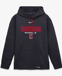Nike Men's Navy Cleveland Guardians Authentic Collection Therma-fit Hoodie