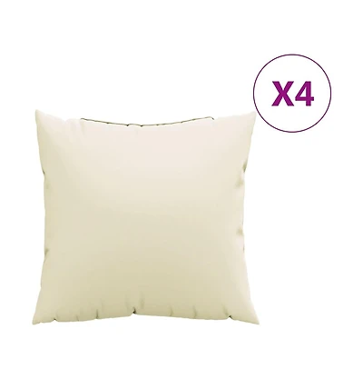 vidaXL Throw Pillows 4 pcs 23.6"x23.6" Fabric