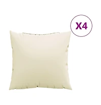 vidaXL Throw Pillows 4 pcs 23.6"x23.6" Fabric