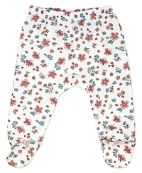Baby Mode Girls' Long-Sleeve Top, Pant and Cap, 3-Piece Set