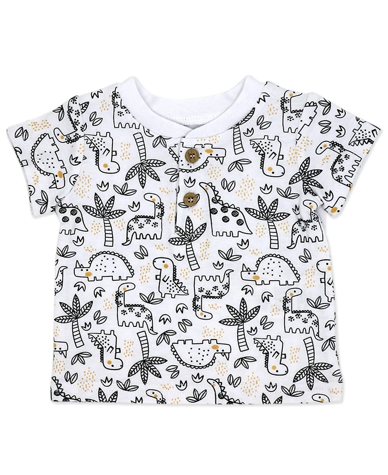 Baby Mode Boys' Short-Sleeve T-Shirt, Bodysuit and Shorts