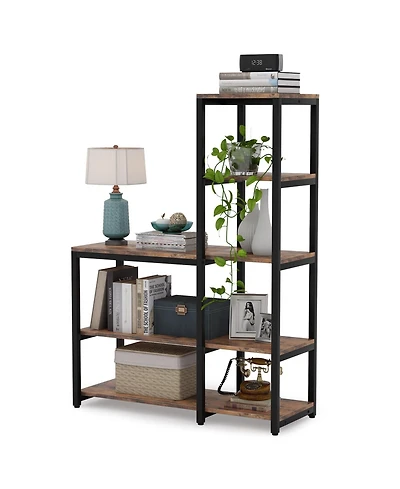 Slickblue Ladder Style 5 Shelf Bookshelf for Storage and Display Use