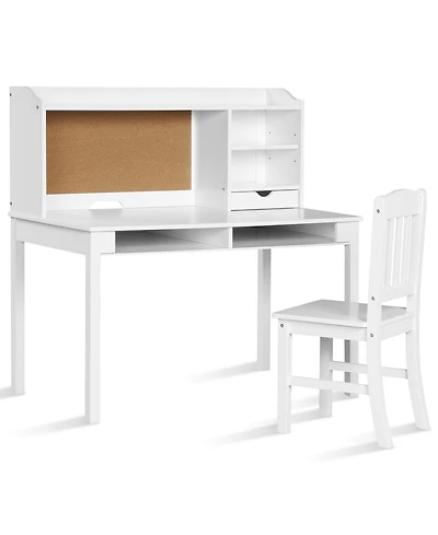 Costway Kids Desk & Chair Set Study Writing Desk