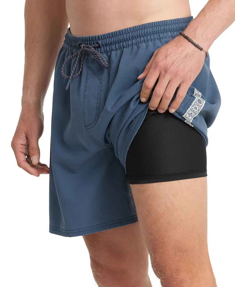 Quiksilver Men's Pacifico Talavera Straight-Fit Volley Swim Shorts