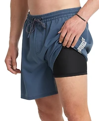 Quiksilver Men's Pacifico Talavera Straight-Fit Volley Swim Shorts