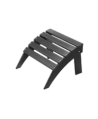 Cozito Adirondack Ottoman, 18.7 x 19.7 x 13 inches Hdpe Folding Patio Foot Rest