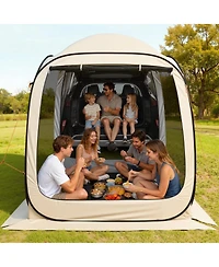 Cozito Screen House Tent, 6 x 6 ft 4-6 Person Suv Tailgate Canopy with Carry Bag