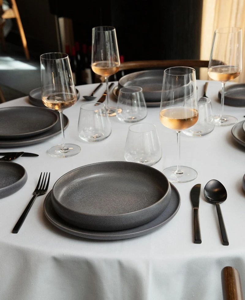Fortessa Cloud Terre Iceland High Sided Salad Plates, Set of 4