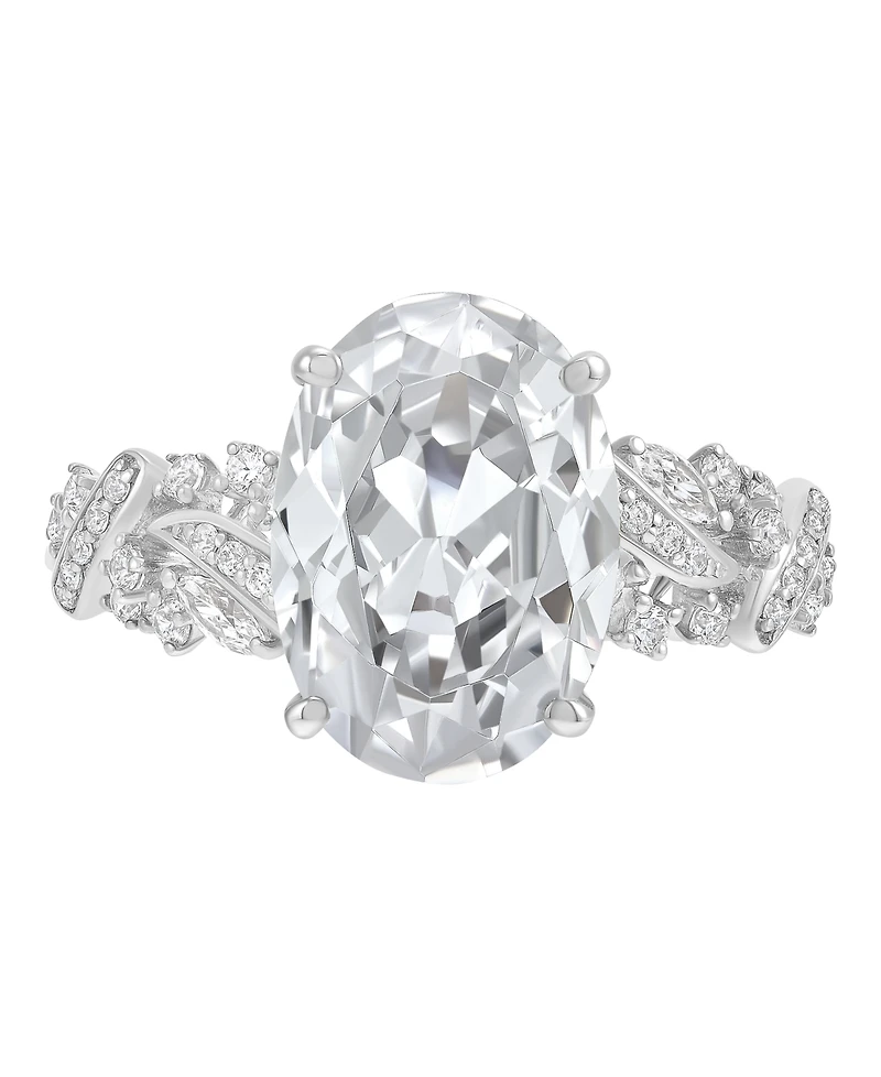Macy's Igi Certified Lab Grown Diamond (4-3/8 ct. t.w.) Ring 14k Yellow & White Gold