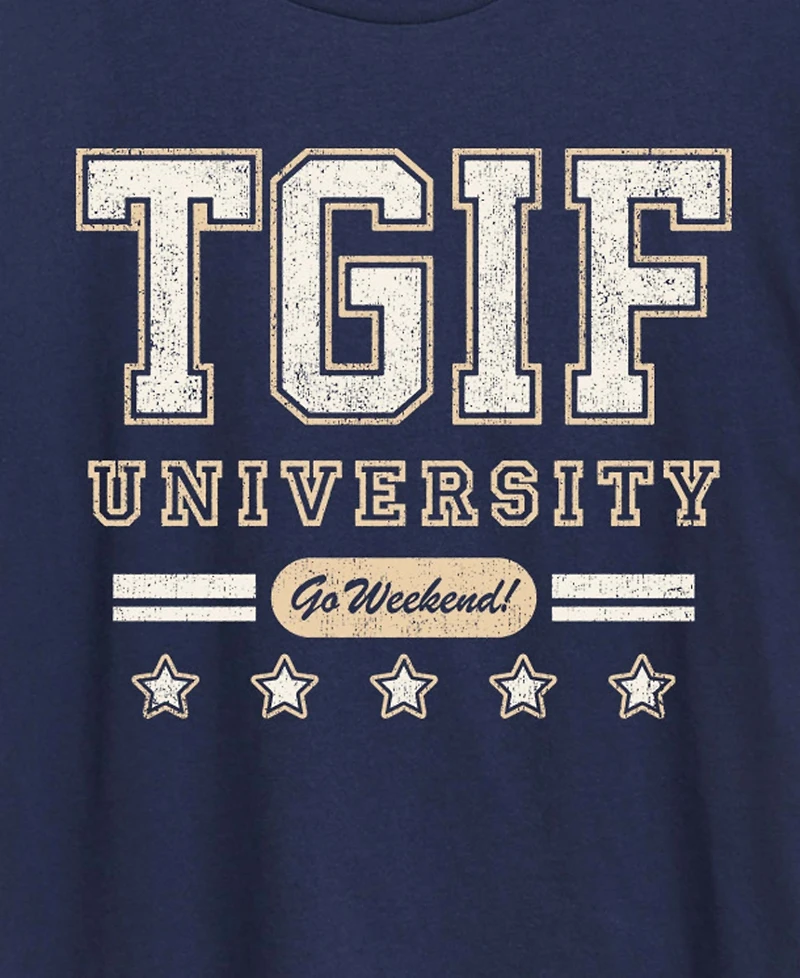 Hybrid Apparel Plus Instant Message Tgif University Graphic T-Shirt