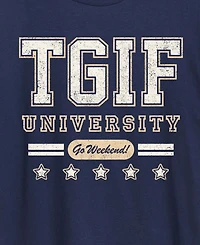 Hybrid Apparel Plus Instant Message Tgif University Graphic T-Shirt