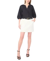 Vince Camuto Women's Raglan-Sleeve Button-Down Blouse