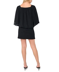Vince Camuto Women's Square Neck Bubble Blouse