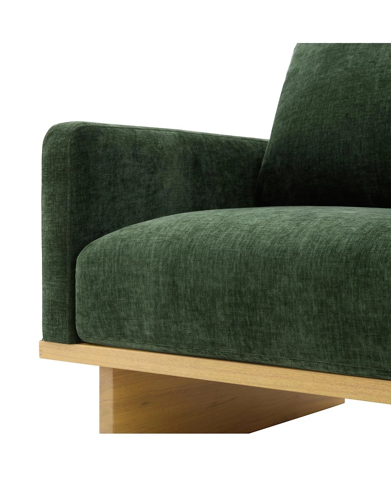 Streamdale Furniture Modern Minimalist Accent Chair with Solid Wood Frame and Soft Cushions