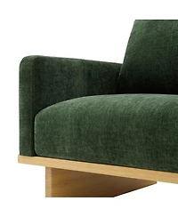 Streamdale Furniture Modern Minimalist Accent Chair with Solid Wood Frame and Soft Cushions
