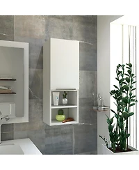 Midola Mila Bathroom Cabinet, with Two Internal Shelves, Two External Shelves and Single Door