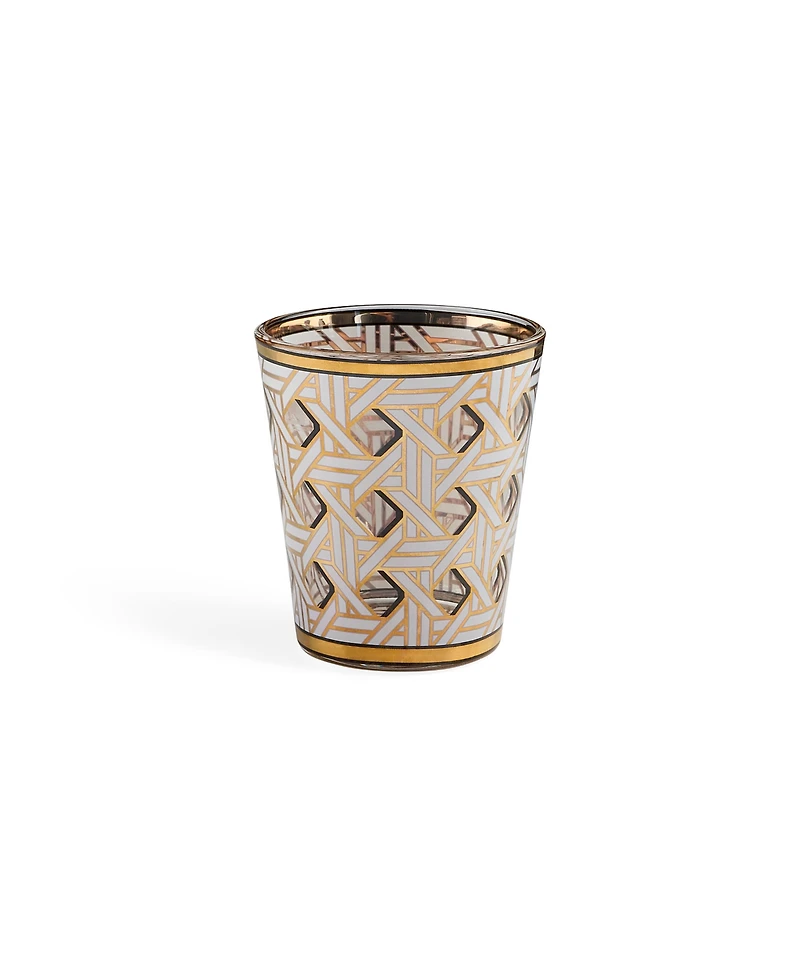 Jonathan Adler Basketweave 4-Pc. Glassware Set