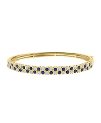 Effy Collection Sapphire (2-1/3 ct. t.w.) & Diamond (1/8 ct. t.w.) Bracelet in Sterling Silver