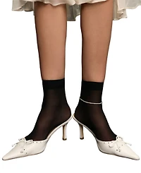 St. Moran Tarnish-Resistant Natural Seed Freshwater Imitation Pearl Michel Anklet