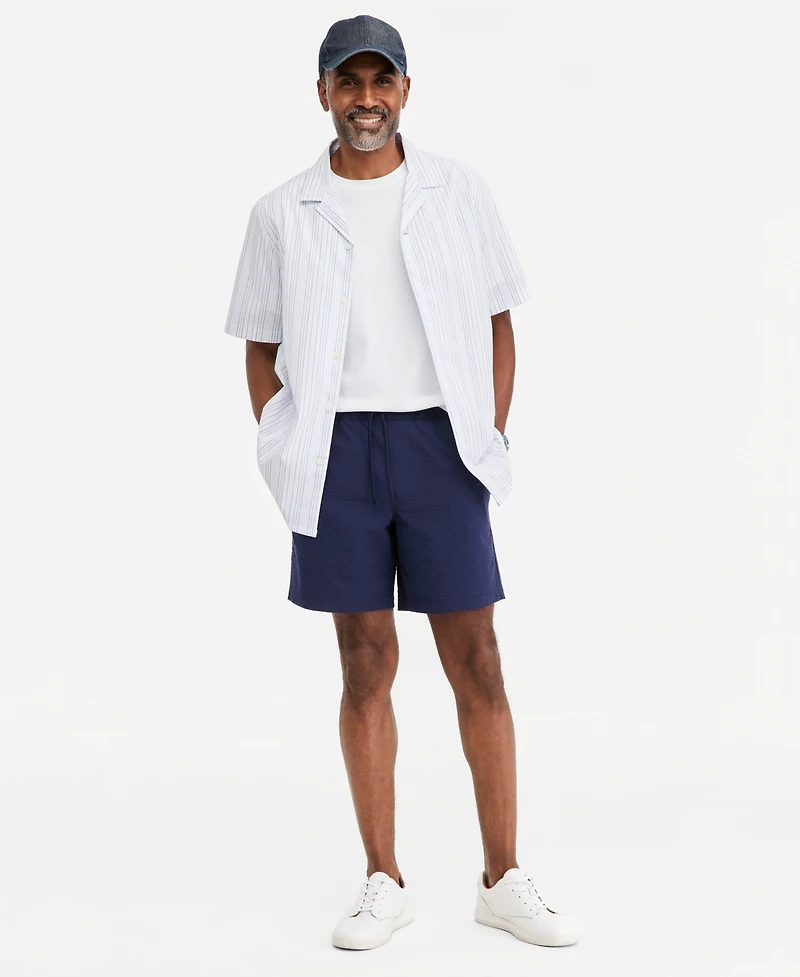 Club Room Men's Summer Dobby Short-Sleeve Shirt, Macy's Exclusive