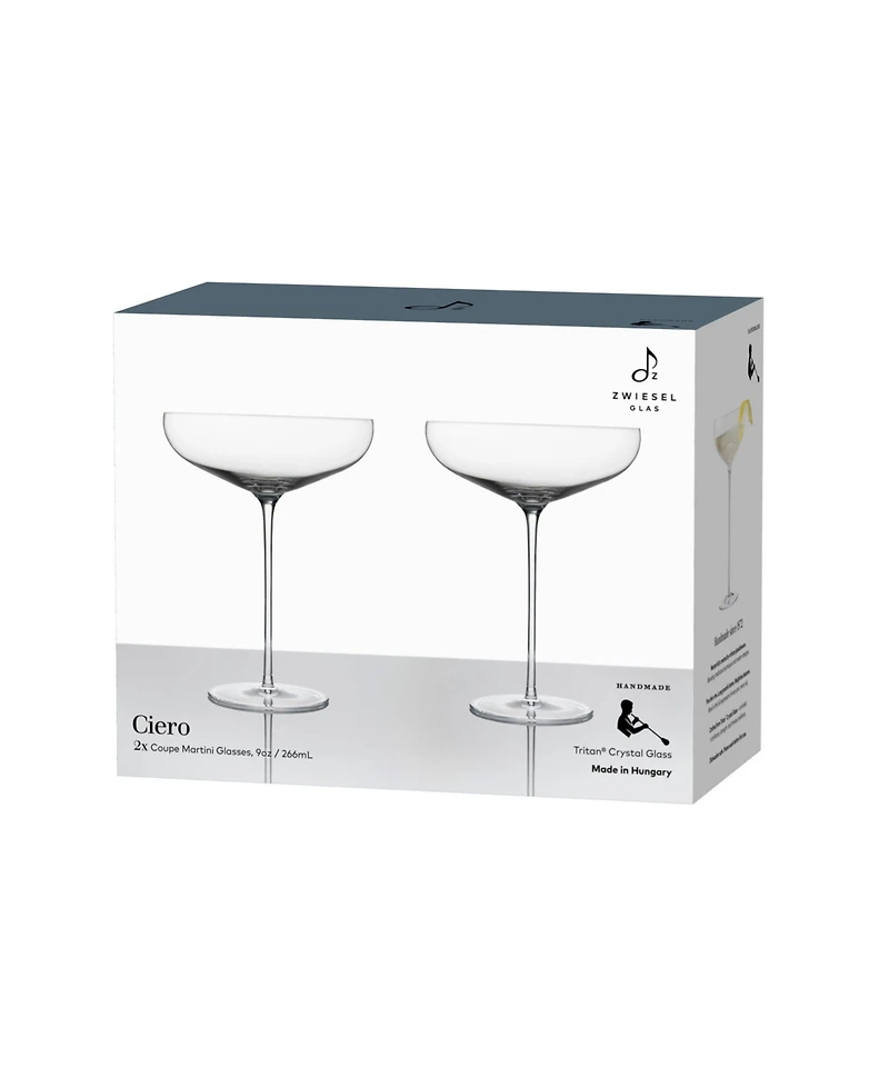 Zwiesel Glas Ciero Coupe Martini Glasses, Set of 2