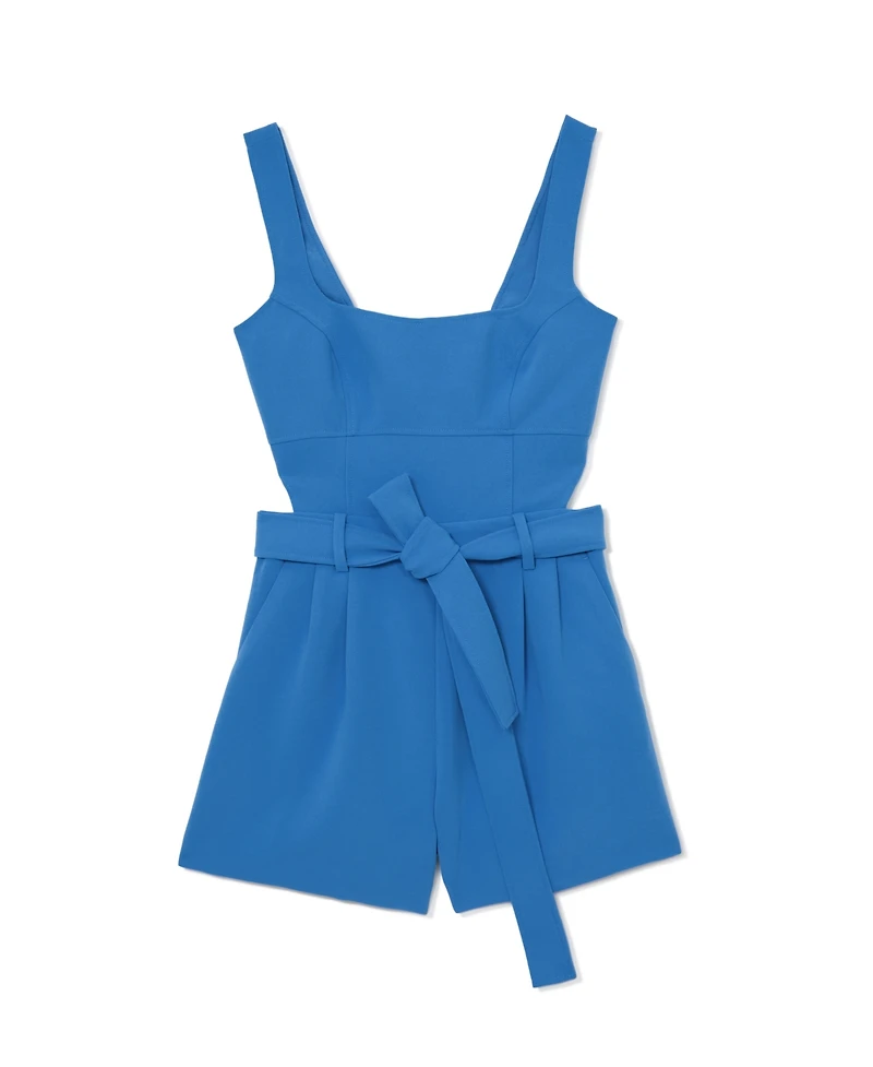 Reiss Women's Structured Cut-Out Belted Playsuit