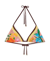 Reiss Women's Floral-Print Triangle Bikini Top
