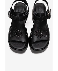 Forever & Always Shoes Women's Romina Leather Platform Sandal