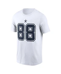 Nike Men's CeeDee Lamb White Dallas Cowboys Player Name Number T-Shirt
