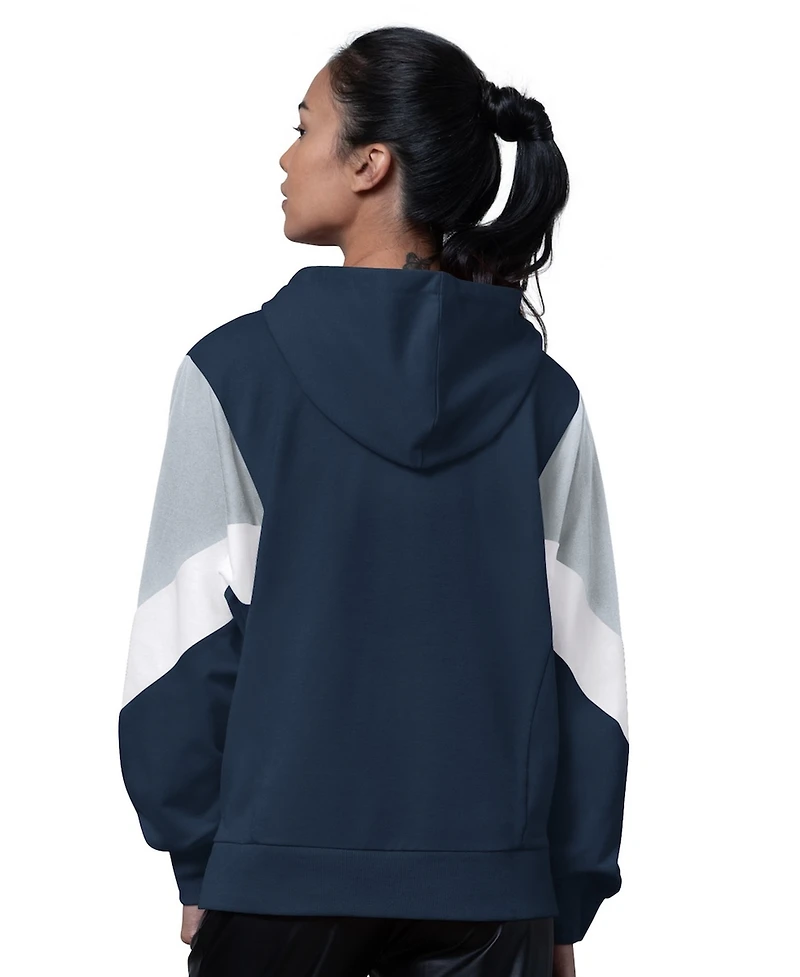Starter Women's Navy New York Yankees Scrimmage Pullover Hoodie