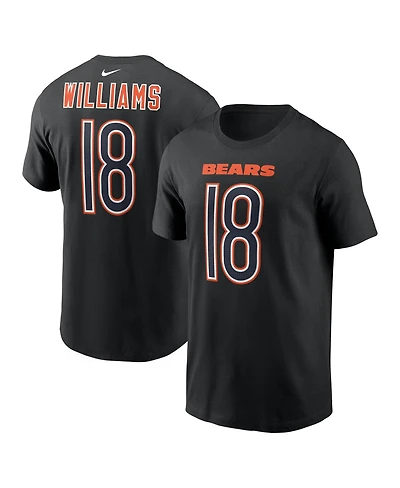 Nike Men's Caleb Williams Black Chicago Bears Carbon Name Number T-Shirt