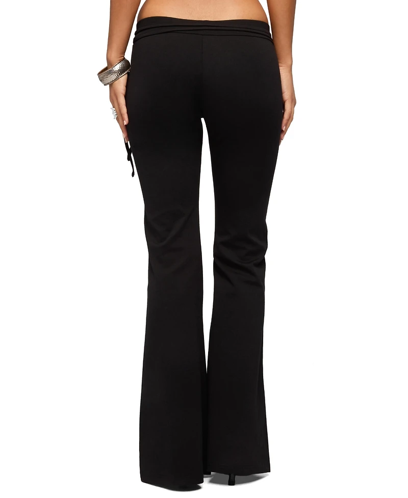 Edikted Women's Junipar Waist Tie Flared Pants